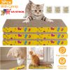 3Pcs Cat Scratcher Pads Scratcher Cardboard Straight Shaped Reversible Cat Scratching Pad w/ Catnip