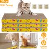3Pcs Cat Scratcher Pads Scratcher Cardboard Straight Shaped Reversible Cat Scratching Pad w/ Catnip