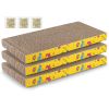 3Pcs Cat Scratcher Pads Scratcher Cardboard Straight Shaped Reversible Cat Scratching Pad w/ Catnip