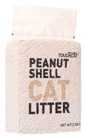Touchcat High-Clumping Eco-Friendly Peanut Shell Kitty Cat Litter