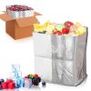 10 Pack Silver Foil Insulated Box Liners 12 x 10 x 9 inches. Shipping Boxes for Frozen Food