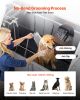 62 Inch Dog Grooming Bath Tub Stainless Steel w Ramp Water Filter Left
