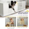 PawHut Dog Whelping Box w/ Waterproof Pee Pad & Adjustable Door for Small, Medium & Large Breed Dogs, 65" x 31.5"