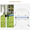 PawHut 6 Piece Dog Agility Training Equipment Set with 3 Hurdles, Spray Water Tube, Whistle, Carry Bag, White