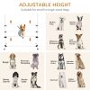 PawHut Dog Agility Training Equipment, 4 Piece Set with Adjustable Height Jump Bars, White