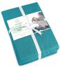 Queen Size Blanket for Bed 100% Cotton Blankets Soft and Breathable 410Gsm Waffle Lightweight Summer Blanket 90x90 Inches Teal
