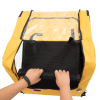 Yellow Outdoor Heavy Duty Foldable Utility Pet Stroller Dog Carriers Bicycle Trailer