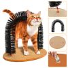 Cat Arch Self Groomer Cat Massaging Brush Scratching Pads Toys W/ Catnip For Controlling Shedding Healthy Fur Claws