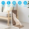 Indoor L Shaped Cat Scratcher with Cat Interactive Toy Cardboard 23.62in High Lounge Bed Furniture Protector Cat Kitten Scratching Pad