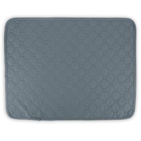 Washable Dog Pee Pad Reusable Puppy Potty Training Pads Waterproof Absorbent Whelping Mat Cat Pee Cushion for Dogs Pets Cats (Dog health: Grey_60_45CM)