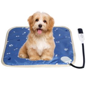 Pet Heating Pad Electric Dog Cat Heating Mat Waterproof Warming Blanket with 9 Heating Levels 4 Timer Setting Constan On Function Chewing-resistant S/ (Dog health: 45_45CM_9Gear)