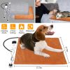 Pet Heating Pad Waterproof Electric Heating Mat Warming Blanket with 9 Heating Modes 4 Timer Settings Washable Cover Chew Resistant Cord Case
