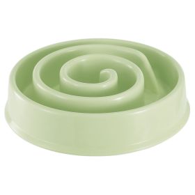 Dog Cat Slow Feeder Bowl Pet Interactive Maze Feeder Bowl Anti-Bloat Feeding Plate (Dog health: Green)