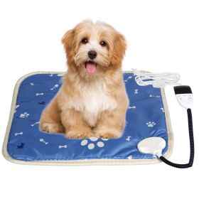 Pet Heating Pad Electric Dog Cat Heating Mat Waterproof Warming Blanket with 86-141℉ Adjustable Temperature 0-12 Timer Digital Display Chewing-resista (Dog health: 45_45CM_Thermostat)