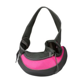 Pet Carrier for Dogs Cats Hand Free Sling Adjustable Padded Strap Tote Bag Breathable Shoulder Bag Carrying Small Dog Cat (Dog health: Pink_S)
