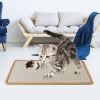 Cat Scratching Mat Natural Sisal Anti-Slip Mat Horizontal Cat Floor Scratching Pad Rug 
Kitten Play Toys Protect Carpets Sofas Furniture