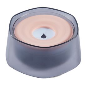 No Spill Dog Cat Water Bowl Spill Proof Slow Water Feeder 47.35oz Pet Water Dispenser Travel Dog Bowl for Dogs/Cats/Pets (Dog health: Pink)