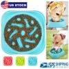 Dog Cat Slow Feeder Bowl Pet No Gulp Feeder Bowl Anti-Bloat Feeding Plate