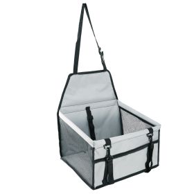 Dog Booster Car Seat Foldable Dog Booster Seat Pet Travel Carrier w/ Clip-on Safety Leash Zipper Storage Pocket for Small Medium Pets Up to 20Lbs (Dog health: 1788)