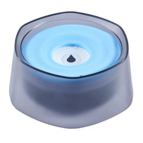 No Spill Dog Cat Water Bowl Spill Proof Slow Water Feeder 47.35oz Pet Water Dispenser Travel Dog Bowl for Dogs/Cats/Pets (Dog health: Blue)