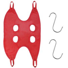 Cat Dog Hammock Helper Pet Grooming Hammock Harness Restraint Bag Helper Breathable for Nail Trimming Clipping (Dog health: RoseRed_S)