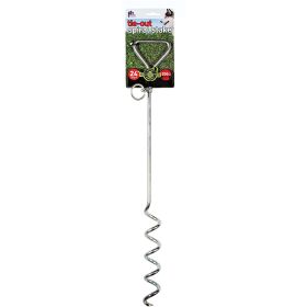 Prevue Pet Products Spiral Tie-Out Stake Heavy Duty (Dog health: 24 Inch)