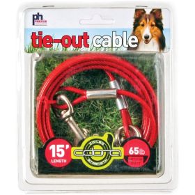Prevue Pet Products Tie-out Cable Medium Duty (Dog health: 15 Foot)