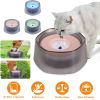 No Spill Dog Cat Water Bowl Spill Proof Slow Water Feeder 47.35oz Pet Water Dispenser Travel Dog Bowl for Dogs/Cats/Pets
