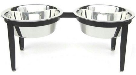 Visions Double Elevated Dog Bowl (Dog health: Medium)