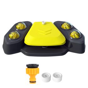 Dog Water Fountain Multifunctional Automatic Pet Water Dispenser Outdoor Step-on Activated Sprinkler for Drinking Shower Fun (Dog health: Yellow)