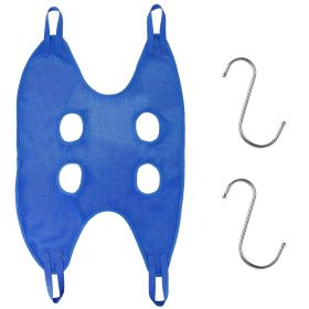 Cat Dog Hammock Helper Pet Grooming Hammock Harness Restraint Bag Helper Breathable for Nail Trimming Clipping (Dog health: Blue_L)