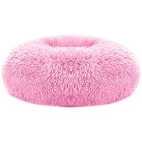 Pet Dog Bed Soft Warm Fleece Puppy Cat Bed Dog Cozy Nest Sofa Bed Cushion For S/M Dog (Dog health: Pink_M)