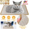 Cat Scratching Mat Natural Sisal Anti-Slip Mat Horizontal Cat Floor Scratching Pad Rug 
Kitten Play Toys Protect Carpets Sofas Furniture