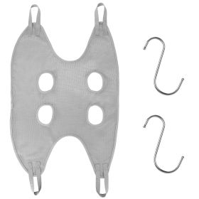 Cat Dog Hammock Helper Pet Grooming Hammock Harness Restraint Bag Helper Breathable for Nail Trimming Clipping (Dog health: Grey_L)