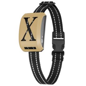 Electric Dog Collar Receiver Anti-Bark Dog Deterrent Training Collar with Beep Vibration Shock Modes for Dog Fence System (Dog health: Gold)