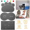 Dog Cat Bowl Mat Pet Food Water Feeding Mat Non-slip Pet Dish Tray Mat Paw Clean Placemat