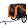 Large Folding Bike Trailer for Dogs ��� 120LB Capacity All-Terrain Pet Carrier, Durable Steel Frame for Cycling, Jogging, Camping & Outdoor Adventures