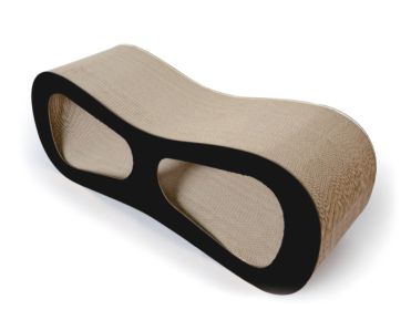 Pet Life Modiche Ultra Premium Modern Designer Lounger Cat Scratcher (Color: Black)