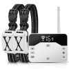 2 In 1 Wireless Electric Dog Fence Waterproof Pet Shock Boundary Containment System Electric Training Collar with 2 Receiver Collars for Small Medium