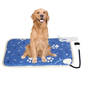 Pet Heating Pad Electric Dog Cat Heating Mat Waterproof Warming Blanket with 86-141℉ Adjustable Temperature 0-12 Timer Digital Display Chewing-resista (Dog health: 45_70CM_Thermostat)
