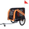 Large Folding Bike Trailer for Dogs ��� 120LB Capacity All-Terrain Pet Carrier, Durable Steel Frame for Cycling, Jogging, Camping & Outdoor Adventures