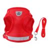 Pet Mesh Harness Dog Leash Set Reflective Chest Strap Adjustable Puppy Vest For Puppies Breeds Dogs Cats Walking Outdoor
